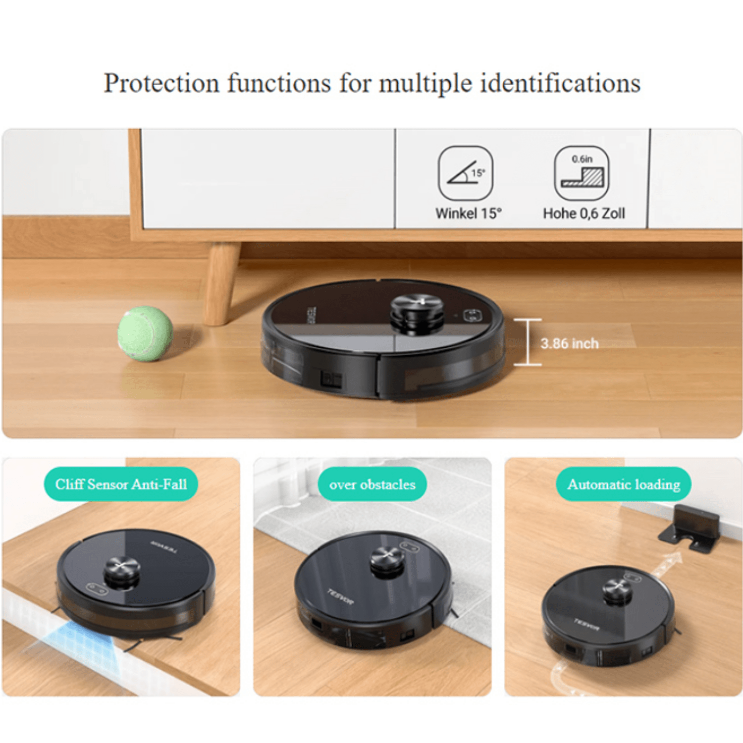 Powerful & Quiet Tesvor S4 Robot Vacuum Tesvor Australia