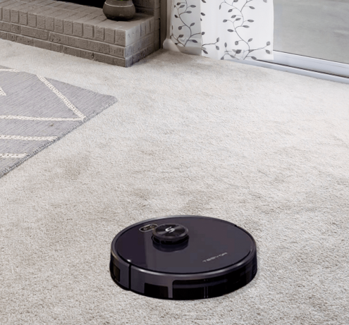 Tesvor S6 Robot Vacuum on carpet