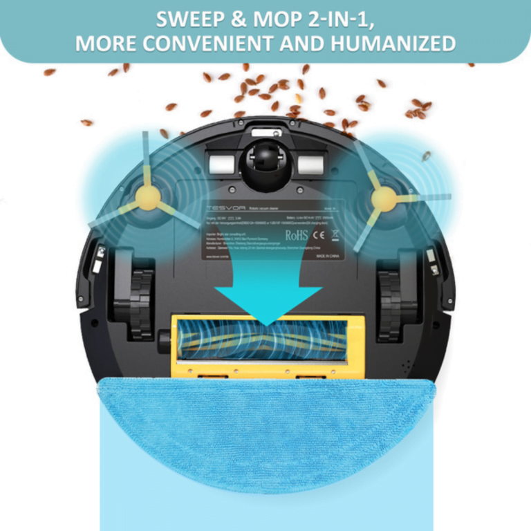 Tesvor S6 Turbo Plus Robot Vacuum with 2-in-1 function