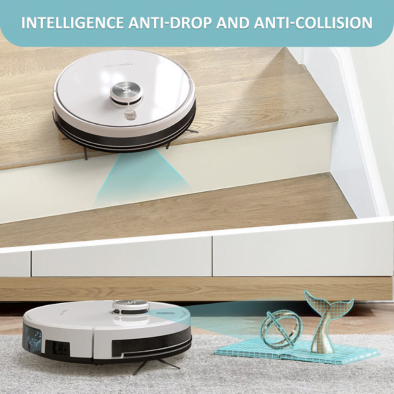 Tesvor S6 Turbo Plus Robot Vacuum Anti-Drop Intelligence
